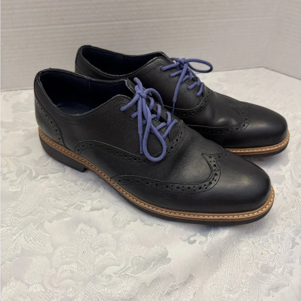 Cole Haan‎ Grand Evolution Great Jones Leather Wingtip Oxford Black 10M Shoe